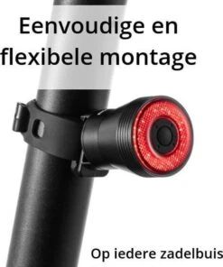 Rockbros Fietsachterlicht - Fietslamp - Fietsverlichting - Remlicht - Smart - USB - Multifunctioneel - Fietsremlicht - LED - Indicator -Fietsaccessoires Winkel 1000x1200 11