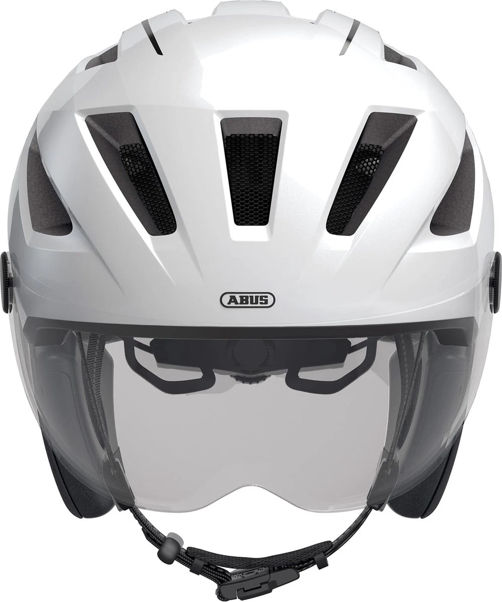 Abus Helm Pedelec 2.0 ACE Fietshelm - Maat L (56-62cm) - Pearl White 7 Abus Helm Pedelec 2.0 ACE Fietshelm - Maat L (56-62cm) - Pearl White - Afbeelding 5