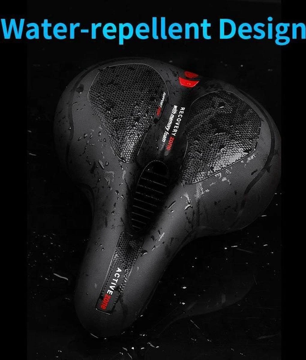 Fietszadel Ergosaddle Luxe; Ergonomisch En Universeel! Breed Zadel Voor De Fiets Met Veerbescherming 4 Fietszadel Ergosaddle Luxe; Ergonomisch En Universeel! Breed Zadel Voor De Fiets Met Veerbescherming - Afbeelding 2