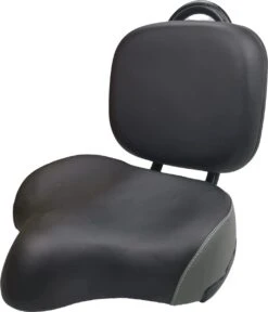 Merkloos Rugleuning Zadel - Fietszadel Met Rugleuning - Oversized - Comfortabel Zacht Zadel - Met PU Kussen -Fietsaccessoires Winkel 1028x1200 3