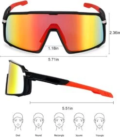 DOWO® - Fietsbrillen - Sportbrillen - Professionele Fietsbril - Lichtgewicht Racefiets -Fietsaccessoires Winkel 1047x1200 1