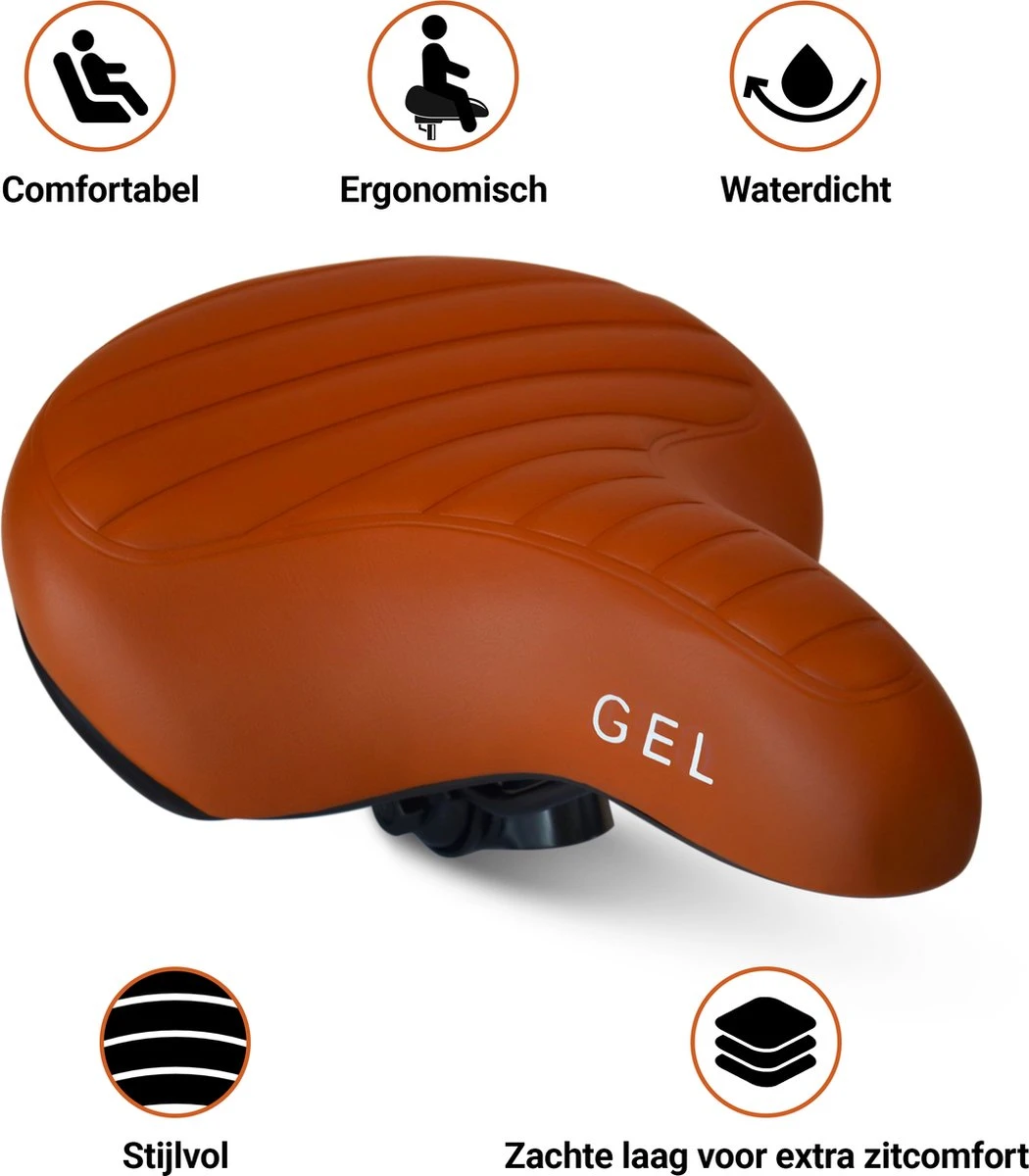 Fietszadel Karamel Bruin Ribbed, Stijlvol En Comfortabel Zadel Voor Veel Fietsplezier, Ontworpen Door PS 3 Fietszadel Karamel Bruin Ribbed, Stijlvol En Comfortabel Zadel Voor Veel Fietsplezier, Ontworpen Door PS