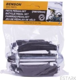 ESTARK® Klassieke Fietspedalen - Set Van Twee - Anti-Slip Fietspedalen Set Met Reflectoren - Pedaal Zwart Zilver - Fiets Pedalen Trappers Fiets Pedaal - Fietstrappers - Losse Trappers - 2 STUKS - Pedalen -Fietsaccessoires Winkel 1147x1200 4