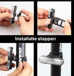 Transnect® – Fietsverlichting LED Set - Fietslampjes Voor En Achter Licht - 4 Lichtstanden – USB Oplaadbaar - Draagbaar – Waterdicht -Fietsaccessoires Winkel 1176x1200