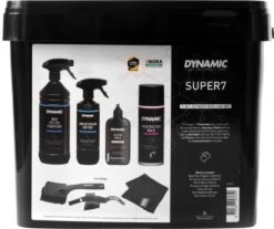 Dynamic Super 7 Fietsonderhoudsset | Bike Care Essentials 7-delig | Onderhoudsemmer Met Producten Voor Fietsverzorging | Planet-Friendly | Voor Racefiets, Mountainbike, Gravelbike, E-bike | Fiets Schoonmaken Als Een Pro -Fietsaccessoires Winkel 1200x1007