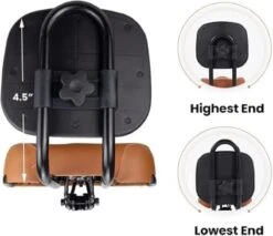 Merkloos Rugleuning Zadel - Fietszadel Met Rugleuning - Oversized - Comfortabel Zacht Zadel - Met PU Kussen -Fietsaccessoires Winkel 1200x1034 3