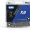 Ketting 9 Speed KMC X9 114 Schakels - Grijs -Fietsaccessoires Winkel 1200x1038 1