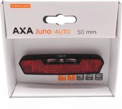 AXA Juno Battery - Fiets Achterlicht - LED Fietsverlichting Op Batterij - Auto Off Systeem - 50 Mm - Rood -Fietsaccessoires Winkel 1200x1070