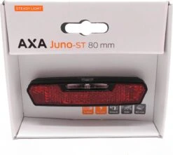 AXA Juno Battery - Fiets Achterlicht - LED Fietsverlichting Op Batterij - Auto Off Systeem - 80 Mm - Rood -Fietsaccessoires Winkel 1200x1072