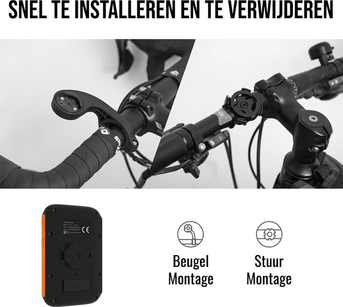 LHP BC200 Fietscomputer Draadloos 3-in-1 Bundel - Hartslagmeter Borstband - Cadanssensor - Kilometerteller GPS - 80+ Functies - 2.4 Inch LCD Scherm - Bluetooth & ANT+ 4 LHP BC200 Fietscomputer Draadloos 3-in-1 Bundel - Hartslagmeter Borstband - Cadanssensor - Kilometerteller GPS - 80+ Functies - 2.4 Inch LCD Scherm - Bluetooth & ANT+ - Afbeelding 2