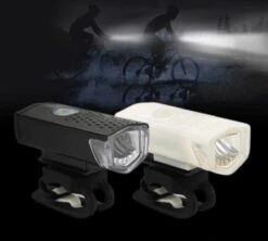 Waterdichte Oplaadbare Fietslamp Voor En Achter - 300 Lumen - Superfelle Fietsverlichting Met USB-kabel - Combi Deal -Fietsaccessoires Winkel 1200x1080