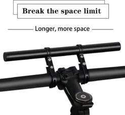 DrPhone EF1 – Verlengstuk Voor Fietsstuur – 30 CM Lang – Uitbreiding Frame – Gemakkelijk Te Installeren - Zwart -Fietsaccessoires Winkel 1200x1103 2