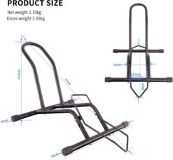 Merkloos Decopatent® Fietsenrek Voor Of Achterwiel - Fietsen Rek Racefiets, Mountainbike, Mtb Etc - Fietshouder - Achterwiel Standaard / Voorwiel Standaard - Bike Stand - Fietsstandaard Fietsen - Zwart -Fietsaccessoires Winkel 1200x1113 4