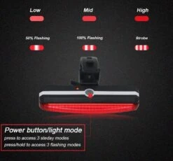 Merkloos LED Fiets Achterlicht USB Oplaadbare - Marktleider 110 Lumen Helderheid - IP65 Waterbestendig - Supersnel Installatie - Horizontaal Of Verticaal - Voor Zadel, Zadelpen Of Helm -Fietsaccessoires Winkel 1200x1117