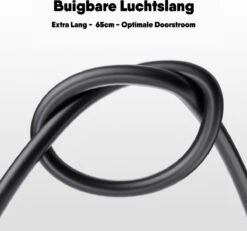 Matzwarte Fietspomp Met Drukmeter én Extra Ventielen - Multifunctioneel Mondstuk – Schrader En Presta – Aluminium Lichtgewicht Vloerpomp – Ballenpomp/ Scooterpomp/ Autobandenpomp -Fietsaccessoires Winkel 1200x1124 4