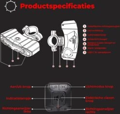 B-care Elektrische Fietsverlichting - Inclusief Afstandsbediening En Richtingaanwijzers - Fietsalarm - Anti Diefstal Alarm - Fiets Achterlicht - Fietsbel - Fiets Accessoires -Fietsaccessoires Winkel 1200x1141 7