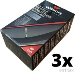 ESTARK® - 3 X Binnenband 28 Inch / 28" Voor De Fiets / Dunlop Ventiel / Racefiets / Mountainbike / 40 Mm / Band 40 / 30 - 622 Wiel / 28 * 1 5/8 * 1 3/8 / 28 " (A) -Fietsaccessoires Winkel 1200x1143 3