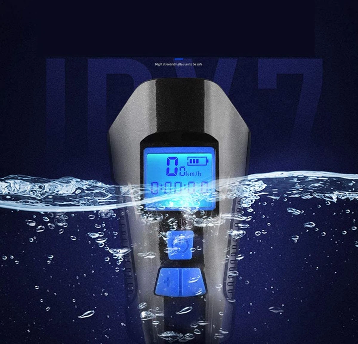 Voorlicht Fiets - Fietslicht - Led Voorlamp - 500 Lumen - Usb Oplaadbaar - Waterdicht - Koplamp Fiets - Snelheidsmeter - Claxon - Vier Standen 7 Voorlicht Fiets - Fietslicht - Led Voorlamp - 500 Lumen - Usb Oplaadbaar - Waterdicht - Koplamp Fiets - Snelheidsmeter - Claxon - Vier Standen - Afbeelding 5