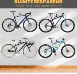 W&Z WallMount Fietsdrager - Ophangbeugel - Muurbeugel Fiets - Fietsbeugel - Opbergbeugel - Fiets Ophangsysteem -Fietsaccessoires Winkel 1200x1153 15