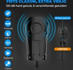 Seidon™ - Fietslamp - Fietsverlichting - Fietslampjes - Fiets Snelheidsmeter - LED Display - Klok - Fietsbel -Fietsaccessoires Winkel 1200x1153 8