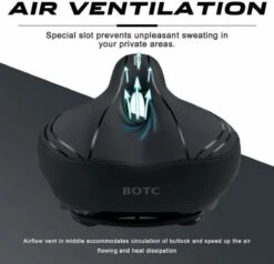 BOTC Fietszadel - Unisex - Extra Comfortabel - Inclusief Waterdichte Zadelhoes - Ventilerend 12 BOTC Fietszadel - Unisex - Extra Comfortabel - Inclusief Waterdichte Zadelhoes - Ventilerend -Fietsaccessoires Winkel 1200x1156 3