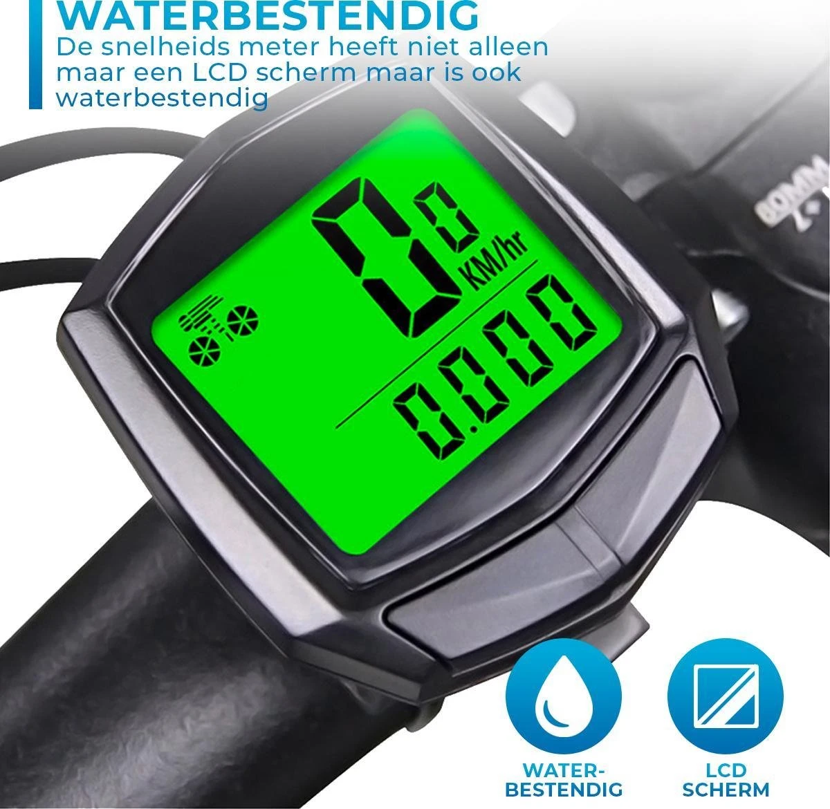 Kilometerteller Fiets - Waterdicht En Bedraad - Snelheidsmeter - Fietscomputer - Fiets Accessoires - Mountainbike Accesoires 6 Kilometerteller Fiets - Waterdicht En Bedraad - Snelheidsmeter - Fietscomputer - Fiets Accessoires - Mountainbike Accesoires - Afbeelding 4
