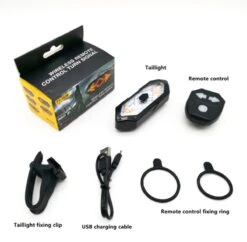 GoShops FY-1820 - Richtingaanwijzer Fiets - Knipperlichting - Fietsverlichting - LED - USB Oplaadbaar - Waterbestendig - Afstandsbediening - Draadloos - Verstelbaar - Achterlicht Fiets -Fietsaccessoires Winkel 1200x1176 1