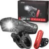 Strex LED Fietsverlichting Set - Voorlicht En Achterlicht - USB Oplaadbaar - Fietslamp - Fietslampjes - Zwart -Fietsaccessoires Winkel 1200x1177 1
