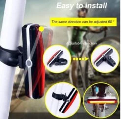 Merkloos LED Fiets Achterlicht USB Oplaadbare - Marktleider 110 Lumen Helderheid - IP65 Waterbestendig - Supersnel Installatie - Horizontaal Of Verticaal - Voor Zadel, Zadelpen Of Helm -Fietsaccessoires Winkel 1200x1180