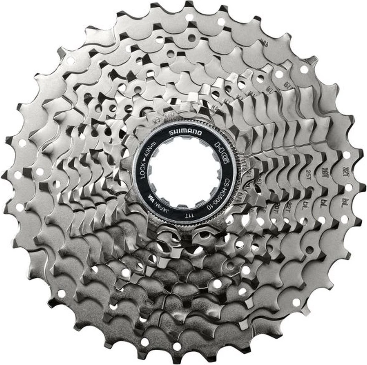 Shimano Tiagra CS-HG500 Cassette 10-Sp 11-32T 7 Shimano Tiagra CS-HG500 Cassette 10-Sp 11-32T - Afbeelding 5