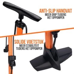 Strex Fietspomp - Drukmeter - 11 Bar – Bal Pomp - Oranje -Fietsaccessoires Winkel 1200x1200 1009