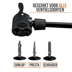 Strex Fietspomp - Drukmeter - 11 Bar – Bal Pomp - Oranje -Fietsaccessoires Winkel 1200x1200 1010