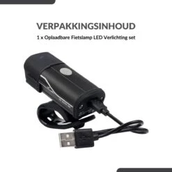 Lovnix - Oplaadbare Fietslamp LED Verlichting Set - USB Oplaadbaar - Fietslicht Met LED Lamp - Voor- En- Achter Licht - Regenbestendig - Geschikt Voor Mountainbike Fietsen Wandelen Speleologie -Fietsaccessoires Winkel 1200x1200 255