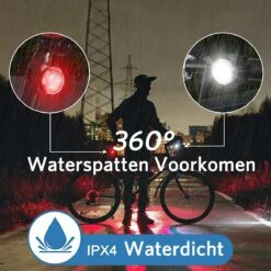 Fietsverlichting USB Oplaadbaar - Waterdicht Fietslamp - LED Fietslampjes - Voorlicht En Achterlicht - Voor Fiets -Fietsaccessoires Winkel 1200x1200 265
