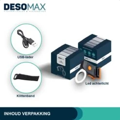 DesoMax® Fietslicht Achterlicht LED USB Oplaadbaar Helder Rond - Achterlicht Voor Racefiets En MTB – Herkenningslicht -Fietsaccessoires Winkel 1200x1200 312