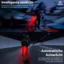 BikePro Fiets Achterlicht 2.0 Met Alarm En Richtingaanwijzer - IP54 Waterdicht - USB Oplaadbaar -Fietsaccessoires Winkel 1200x1200 324