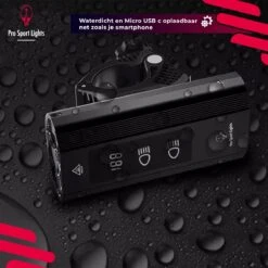 Fietslamp 1200 Lumen Fietsverlichting Pro Sport Lights Performance - Koplamp USB Oplaadbaar - Voorlicht Fietsverlichting -Fietsaccessoires Winkel 1200x1200 349