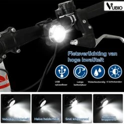 VUBIO LED Fietsverlichting USB Oplaadbaar - Waterdichte Fietslampjes -Fietsaccessoires Winkel 1200x1200 370