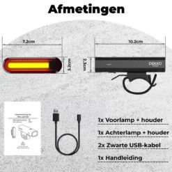 PRO LED 2022 Fietsverlichting Set - Racefiets Verlichting - Voorlicht En Achterlicht - Fietsaccessoires - USB Oplaadbaar - IP65 Waterdicht -Fietsaccessoires Winkel 1200x1200 388