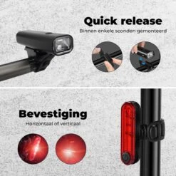 PRO LED 2022 Fietsverlichting Set - Racefiets Verlichting - Voorlicht En Achterlicht - Fietsaccessoires - USB Oplaadbaar - IP65 Waterdicht -Fietsaccessoires Winkel 1200x1200 389