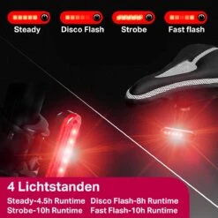 Transnect® – Fietsverlichting LED Set - Fietslampjes Voor En Achter Licht - 4 Lichtstanden – USB Oplaadbaar - Draagbaar – Waterdicht -Fietsaccessoires Winkel 1200x1200 468
