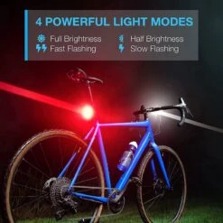 BOTC Fietsverlichting USB Oplaadbaar - Oplaadbare USB Led Fietslamp - Voorlicht & Achterlicht - Waterdicht -Fietsaccessoires Winkel 1200x1200 481