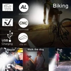 BOTC Fietsverlichting USB Oplaadbaar - Oplaadbare USB Led Fietslamp - Voorlicht & Achterlicht - Waterdicht -Fietsaccessoires Winkel 1200x1200 482