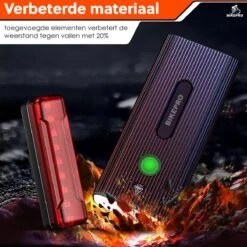 BikePro LED Fietsverlichting Set - Voorlicht En Achterlicht - USB Oplaadbaar - Fietslamp - Koplamp Fiets - Fietslampjes - Fietslichten -Fietsaccessoires Winkel 1200x1200 487