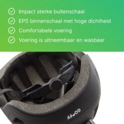 GOOFF® PILOT 3 In 1 Snorscooterhelm Met Afneembaar Vizier - Matzwart - Lichtgewicht Snorfiets Helm - NTA Gecertificeerd Speed Pedelec Helm - Geschikt Voor Blauw Kenteken Snorscooter En Snorfiets - Maat XL - Voor Vrouwen En Mannen -Fietsaccessoires Winkel 1200x1200 50