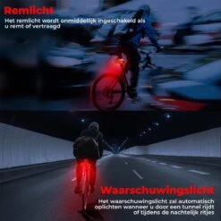 B-care Elektrische Fietsverlichting - Inclusief Afstandsbediening En Richtingaanwijzers - Fietsalarm - Anti Diefstal Alarm - Fiets Achterlicht - Fietsbel - Fiets Accessoires -Fietsaccessoires Winkel 1200x1200 517