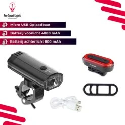 1200 Lumen & 100 Lumen Pro Sport Lights Fietsverlichtingsset - LED Fietslampen USB Oplaadbaar -Fietsaccessoires Winkel 1200x1200 567