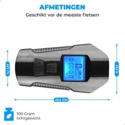 Seidon™ - Fietslamp - Fietsverlichting - Fietslampjes - Fiets Snelheidsmeter - LED Display - Klok - Fietsbel -Fietsaccessoires Winkel 1200x1200 577