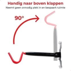 Merkloos Decopatent® Fiets Ophangsysteem Inklapbaar - Fietshaak - Wand Ophangbeugel - Muurbeugel Fiets - Fiets Ophangbeugel - Fietsbeugel -Fietsaccessoires Winkel 1200x1200 689