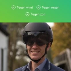 GOOFF® PILOT 3 In 1 Snorscooterhelm Met Afneembaar Vizier - Matzwart - Lichtgewicht Snorfiets Helm - NTA Gecertificeerd Speed Pedelec Helm - Geschikt Voor Blauw Kenteken Snorscooter En Snorfiets - Maat M - Voor Vrouwen En Mannen -Fietsaccessoires Winkel 1200x1200 7